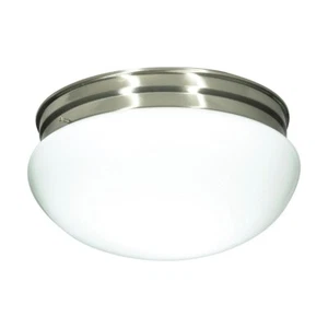 SATCO/NUVO 60-406 - 2 Light Large Flush Mount Ceiling Light in Brushed Nickel - Picture 1 of 1