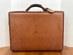 Vintage Hartmann Gürtel Leder Hartschale Aktenschloss Kombinationsschloss - innen sauber! - Bild 1 von 14