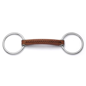 Cavalon Loose Ring Soft Leather Snaffle Bit - Picture 1 of 5