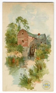 CLARK'S O.N.T. Nähspule Baumwollfaden Handelskarte 1880er LANGE ISLAND NY Mühle - Bild 1 von 2