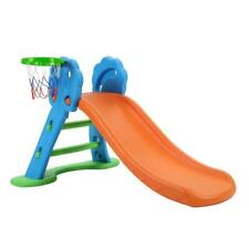 Keezi Kids Slide with Basketball Hoop - Orange (KPS-SLIDE-7139B-BU)