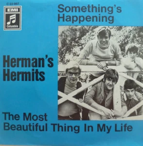 7" 1968 BEAT RARE IN MINT- ! HERMAN´S HERMITS : Something´s Happening - Bild 1 von 1