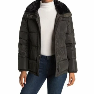 Ralph Lauren Womens Green Full Zip Hooded Quilted Down Feather Jacket Sz M NWT - Picture 1 of 11