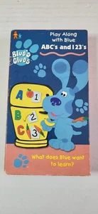Blue's Clues | Play alone with Blue's ABC's and 123's (VHS, 1999) TESTED Nick Jr - Picture 1 of 3