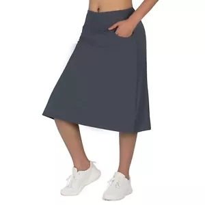 Women Skorts Skirts with Three PocketsSkirted Leggings for Women3XL Dark Grey - Picture 1 of 5