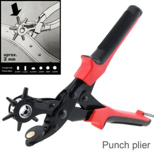 Eyelet Puncher Hole Punch Plier Watchband Strap Hand Tools Leather Belt Tool - Picture 1 of 13