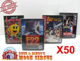 50x SEGA GENESIS CIB GAME - CLEAR PLASTIC PROTECTIVE BOX PROTECTOR SLEEVE CASE