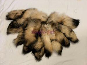 Wholesale Real Finn Raccoon Tail Fur Key Chains Raccoon Dog Fur Tails