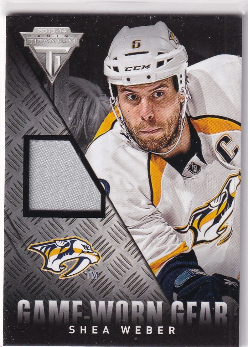 13/14 PANINI TITANIUM SHEA WEBER GEAR GAME JERSEY
