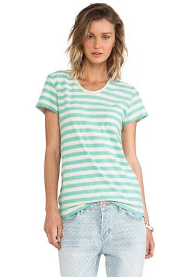 Camiseta Marc by Marc Jacob 'Pam' a Rayas Verde M ¡NUEVA CON ETIQUETAS! $98 Foto 1 de 3