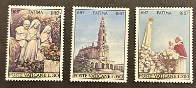 Ciudad del Vaticano: 1967, Juego completo de 3, SC# 455-457 MNH. Lote # 09-01051 Foto 1 de 2