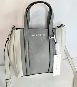 MARC JACOBS The Tag Tote Color-blocked The Tag Tote 21-Fog Gray Multi M0015093 - Picture 1 of 10