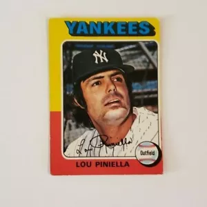 Carta Baseball 1975 O-Pee-Chee OPC MLB New York Yankees Lou Piniella #217 - Foto 1 di 2