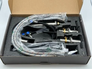 Brushed Nickel Bathroom Faucet 3-Hole, 8 in. Widespread Bathroom Faucet Brushed - Picture 1 of 2