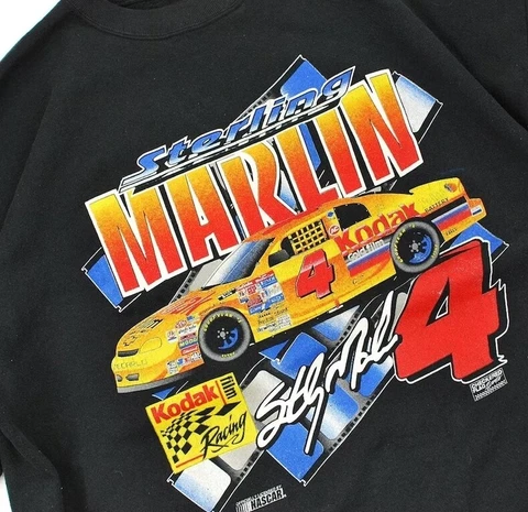 Vtg 90s Sterling Marlin NASCAR Racing car men women T Shirt S-3XL Cover