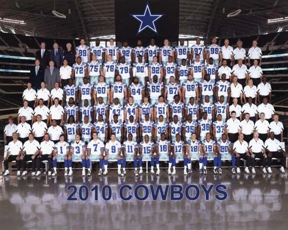 Imagen foto 8x10 del equipo de fútbol americano Dallas Cowboys 2010 Foto 1 de 1