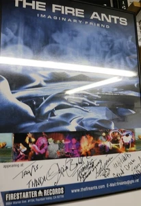 POSTER MUSIC The Fire Ants Autographed Band Concert Skie Bender Jacobs - Picture 1 of 2