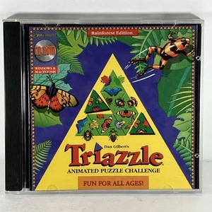 PC-CD ROM 1995 Dan Gilbert's Triazzle Animated Puzzle Challenge Rainforest Mint - Bild 1 von 8