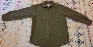 LL Bean Herren gefütterte Canvas Jagd Feld Scheune Hausarbeit Jacke Mantel braun grün Large - Bild 1 von 12