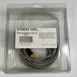 Simrad Lowrance Network Ethernet Cable 15' 5 Pin Yellow 032-0270-02 ETHEXT-15YL - Picture 1 of 6