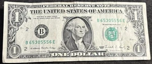 1988 New York $1 Bill Bookend 65’s Triple Solid 555’s Note - Picture 1 of 2
