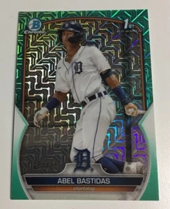 2023 Bowman Mega Box ABEL BASTIDAS Chrome Aqua Mojo Refractor 1st Card 166/225 - Picture 1 of 2