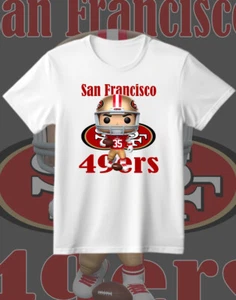 San Francisco 49ers Funko Pop Figure Team Shirt  Sizes From Youth To Adult 6XL - Picture 1 of 2