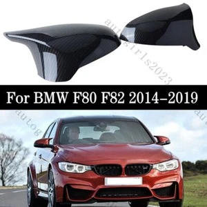 Tapas de cubierta de espejo retrovisor lateral estilo fibra de carbono geniales para BMW M3 F80 M4 F82 2015-2018 - Imagen 1 de 11