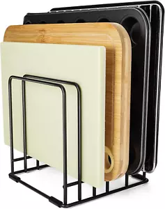Kitchen Cabinet Cutting Board Organizer, Cookie Sheet Storage Rack,Cabinet Divid - Picture 1 of 7