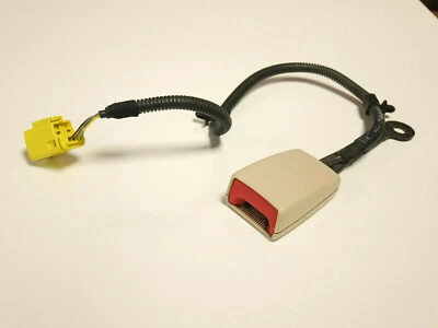 VW Phaeton 3D Original Belt Buckle Beige Driver's Seat Left Front 3d0857755e UHP - Image 1 of 4