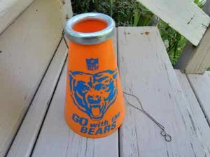 Vintage Chicago Bears NFL Football Plastic Souvenir Megaphone 1960s - Picture 1 of 5