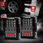 Newest Pair Led Tail Lights Rear Lamps Clear Us Version For Jeep Wrangler Jk Jku