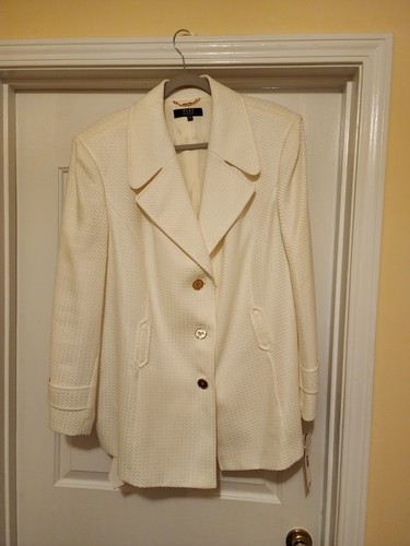 OFF WHITE Giacca Alex Marie 3 bottoni nuova con etichetta bianco sporco (crema) taglia 22W