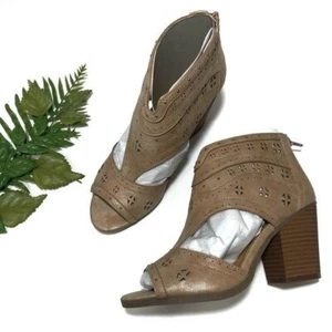 Sugar Peep Toe Block Heel Shoe Women's Sz 8 - Picture 1 of 12