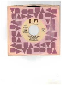 Patti York SOUL 45 (UA 50898) Where Were You/Heavy Is An Everyday Thing PROMO - Picture 1 of 2