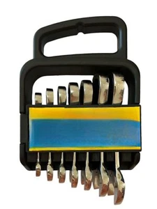 Set 7 chiavi combinate corte a cricchetto 8, 10, 11, 13, 14, 17 e 19mm 702-B - Foto 1 di 7