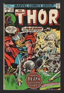 THOR #241, 1975, Marvel Comics, en muy buen estado, horus, ¡cuando la muerte navega las estrellas! - Imagen 1 de 1