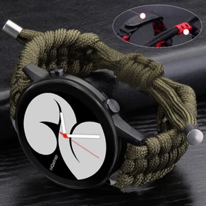 Nylon per Samsung Galaxy Watch 5 4 3 Active2 Cinturino 40/44mm Intrecciato - Foto 1 di 19
