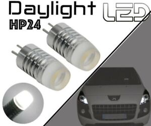 Do Peugeot 1007 2 żarówki HP24 24 W światła do jazdy dziennej aktywne -jazda LED