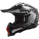 Ls2 Helmets Subverter Evo Arched Full Face Mx Motorcycle Helmet Black/Red/White