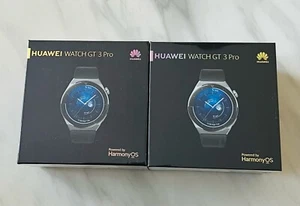 HUAWEI WATCH GT 3 Pro 46.6mm Titanium Case Black Fluoroelastomer Band New Sealed - Picture 1 of 8