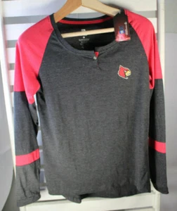 Camiseta raglán manga larga carbón grande Louisville Cardinals para mujer Coliseo - Imagen 1 de 6