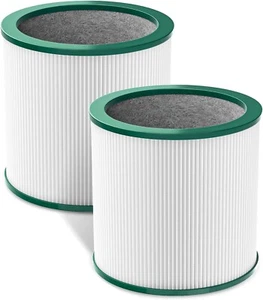 (2) HEPA+Activated Carbon Filter for Dyson Tower Fan Air Purifier TP01 TP02 BP01 - Picture 1 of 6