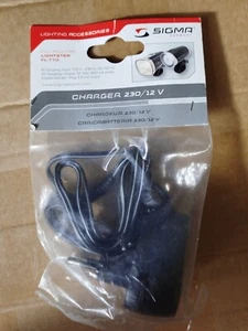 Cargador de batería de bicicleta SIGMA para enchufe LIGHTSTER FL 710 UE 🔌 230/12V - Imagen 1 de 2