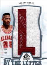 2013-14 SP Authentic By the Letter Robert Horry Alabama Auto /50 (Letter L)