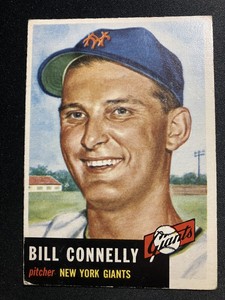 Bill Connelly #126 ⚾️ 1953 topps Rookie New York Giants EX🔥