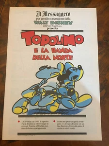 Topolino e la banda della morte Il Messaggero 19 maggio 1990 - Bild 1 von 1