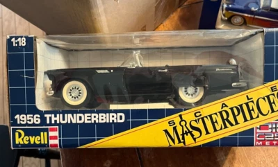 Ford Thunderbird 8649 1956 Revell convertible negro coche diecast escala 1:18 Foto 1 de 2