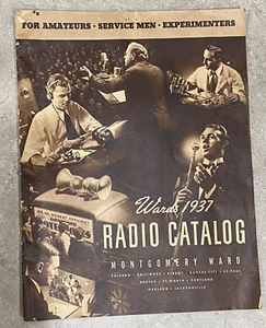 MONTGOMERY WARD RADIO CATALOG 1937 plus extras Triplett price sheet, letter - Picture 1 of 7
