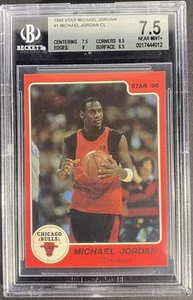 1986 Star Michael Jordan #1 Checklist BGS 7.5 NM+ - Picture 1 of 2